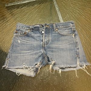 Levi High Rise Jean Shorts!